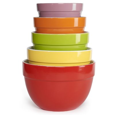Multi-Colored Mixing Bowl Set - 5 pc.