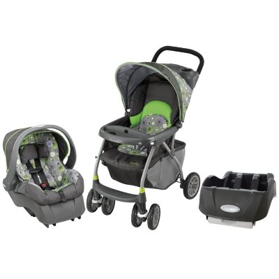 Evenflo Journey 300 Travel System / Car Seat Base Bundle - Pinwheel - Free Standard Shipping