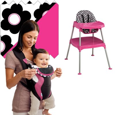 Evenflo High Chair / Soft Carrier Bundle - Marianna - Free Standard Shipping