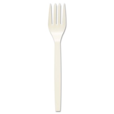 Eco-Products Vegetable Plant Starch Forks, Medium Weight (1,000 ct.)