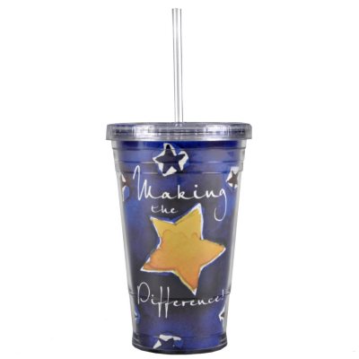 Baudville Making the Difference Twist Top Tumbler, 4 Pack