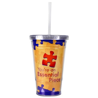 Baudville Twist Top Tumbler Essential Piece, 4 Pack