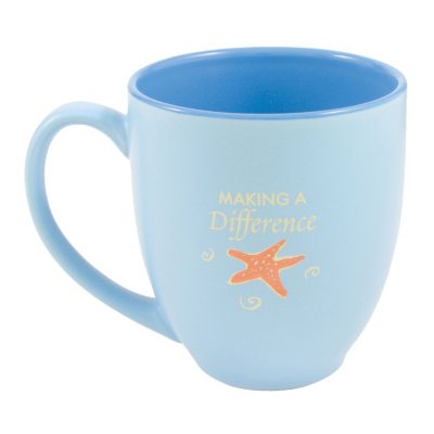 Baudville Starfish: Making a Difference Bistro Mug, 4 Pack