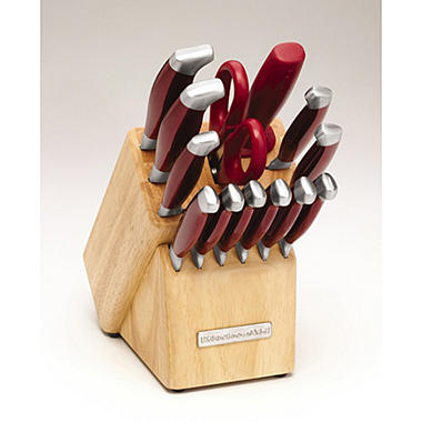 KitchenAid 14-Piece Candy Apple Red Cutlery 