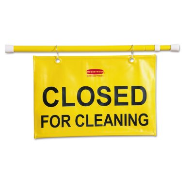 Rubbermaid Site Safety Hanging Sign "Closed for Cleaning"