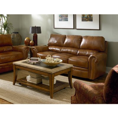 Lane Rockford Leather Reclining Set - 2 pc.
