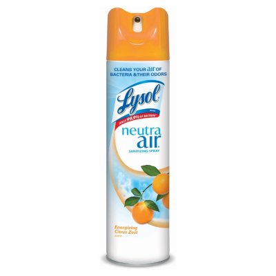 Lysol Neutra Air Sanitizing Spray, Citrus, 10 oz.