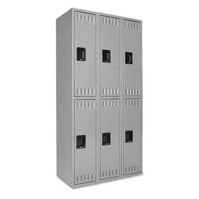 Tennsco - Double Tier Locker, 36"W - Medium Gray