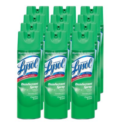 Lysol Disinfectant Spray - Country Scent - 19 oz. - 12 pk.