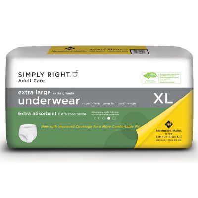 Simply Right  Protective Underwear - XL - 56 ct.
