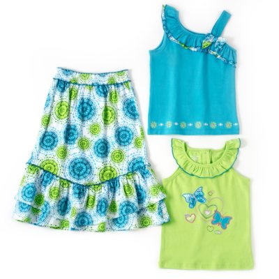 Kids Headquarters 3 pc. Set - Green Flower