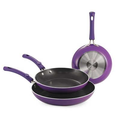 Simple Cooking - 3 pc. Fry Pans - Purple