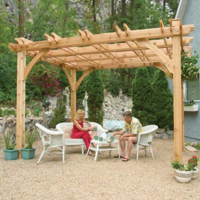 Western Red Cedar Pergola - 10' x 8'