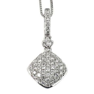 0.25 ct. t.w. Round Diamond Pendant in 14k White Gold (G,SI2)