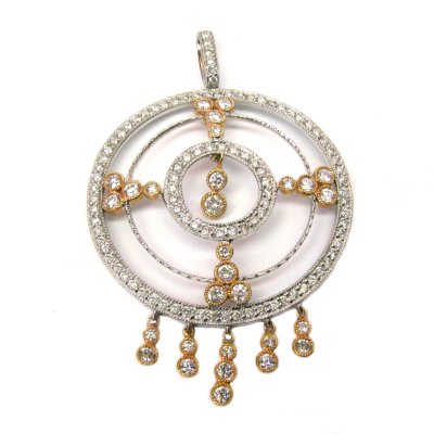 Sonia B. 2.95 ct. t.w. Diamond Medallion Pendant