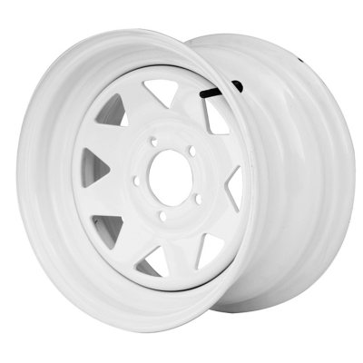 Greenball Spoke Steel Trailer Wheel - 14X6 - White