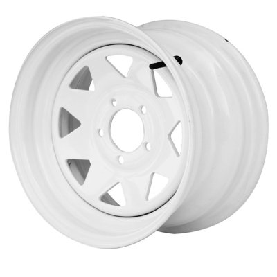 Greenball Spoke Steel Trailer Wheel - 13X4.5 - White