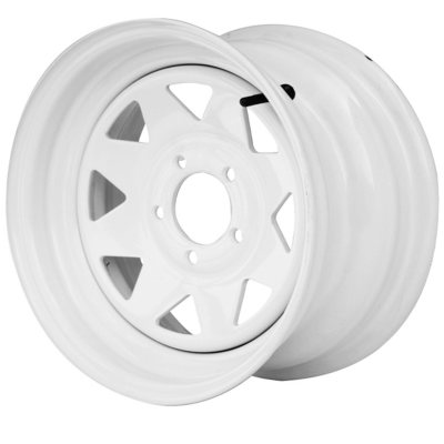 Greenball Spoke Steel Trailer Wheel - 15X6 - White