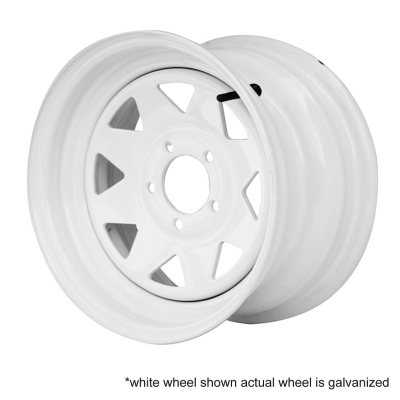 Greenball Spoke Steel Trailer Wheel - 12X4 - Galvanized