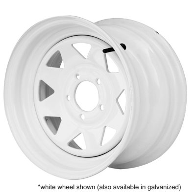 Greenball Spoke Steel Trailer Wheel - 12X4 - Galvanized