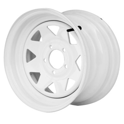 Greenball Spoke Steel Trailer Wheel - 16X6 - White