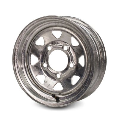 Greenball Spoke Steel Trailer Wheel - 15X5 - Galvanized