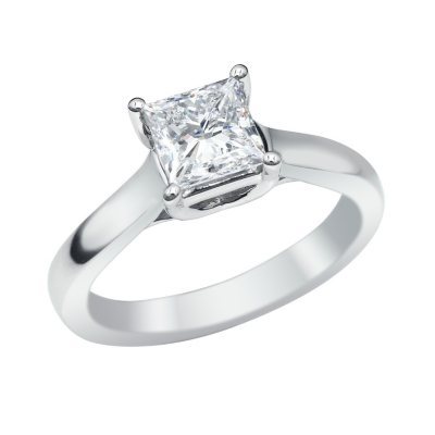 51 CT. Princess Cut Lab-Grown Diamond Solitaire Engagement Ring in ...