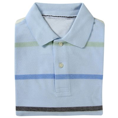 Designer Oxford Polo - Blue Striped