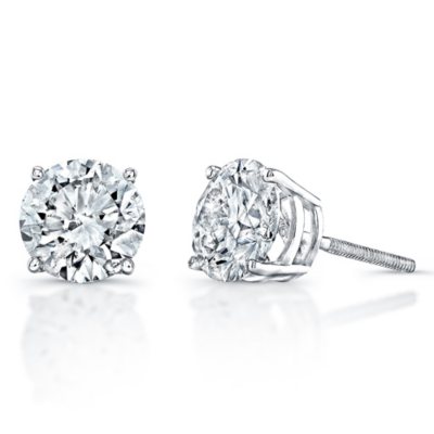 0.25 ct. t.w. Diamond Stud Earrings in 14K White Gold (H-I, SI2-I1)