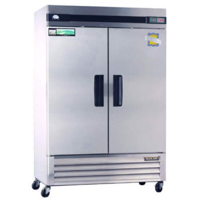 BlueAir 2-Door Stainless Steel Commercial Freezer - 49 cu. ft.