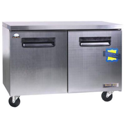 BlueAir 2-Door Stainless Steel Under-Counter Freezer - 13 cu. ft. 
