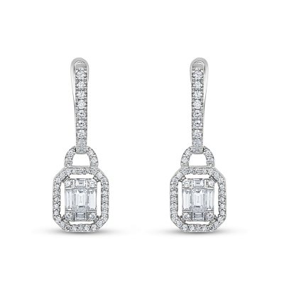 .81 ct. t.w. Diamond Earrings in 14K White Gold