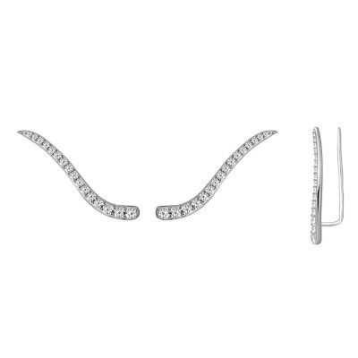 .50 ct. t.w. Diamond Ear Climbers in 14K White Gold