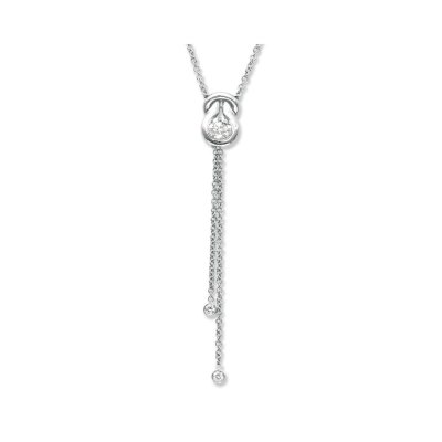 40 ct. Everlonâ„¢ Diamond Lariat Necklace in 14K White Gold (I, I1)
