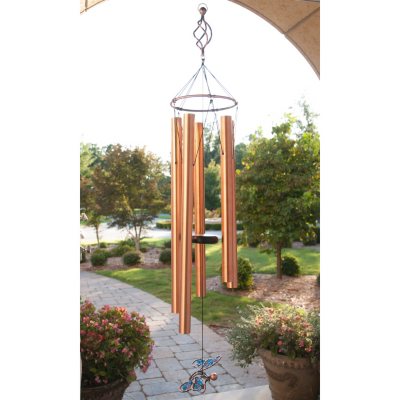 Wind Chime Copper Butterfly
