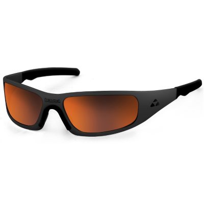 Gasket Matte Black Frame Sunglasses - Red Mirror Polarized Lens