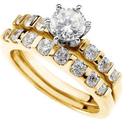 1.47 ct. t.w. Diamond Yellow Gold Ring Set (I, I1)