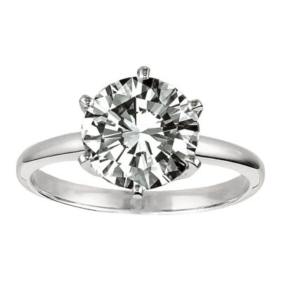0.70 ct. Round Diamond Solitaire Ring in Platinum (E, VVS2) 