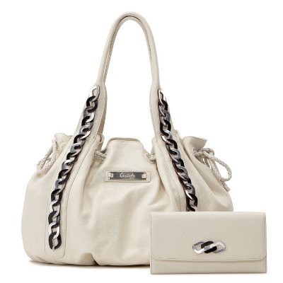 Orvieto by Estel Park Bohemian Ivory Leather Handbag