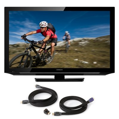 40" Hitachi LCD 1080p HDTV w/ OmniMount HDMI Cables