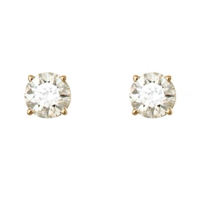 1.95 CT.T.W. Round Diamond Stud Earrings in 14K Yellow Gold (H-I, SI2)