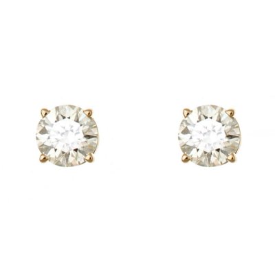 0.47 CT.T.W. Round-Cut Diamond Stud Earrings in 14K Yellow Gold (H-I, SI2)