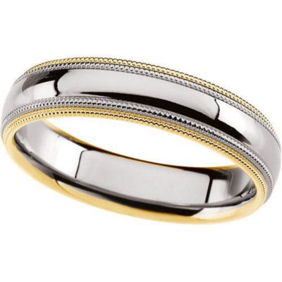 Gents Two-Tone Gold Wedding Band