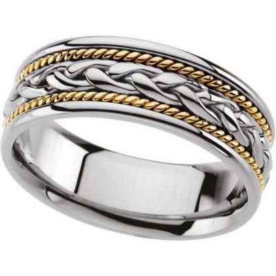 Gents Two-Tone Wedding Band