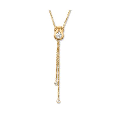 0.60 ct. t.w. Everlon™ Diamond Lariat Pendant in 14K Yellow Gold (I, I1)