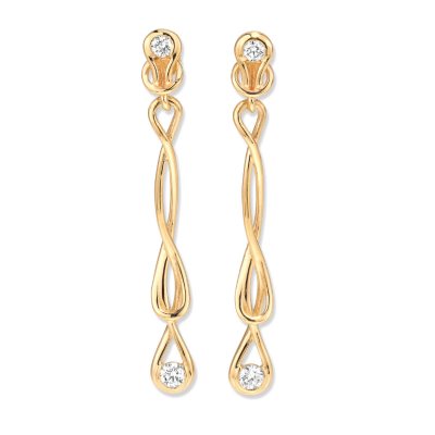 1 ct. t.w. Everlon™ Diamond Drop Earrings in Yellow Gold (I, I1)
