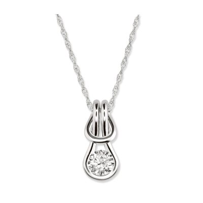 0.75 ct. Everlon™ Diamond Solitaire Pendant in 14K White Gold (I, I1)