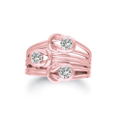 .50 ct. t.w. Everlon™ 3-Stone Diamond Ring in 14K Rose Gold (I, I1)