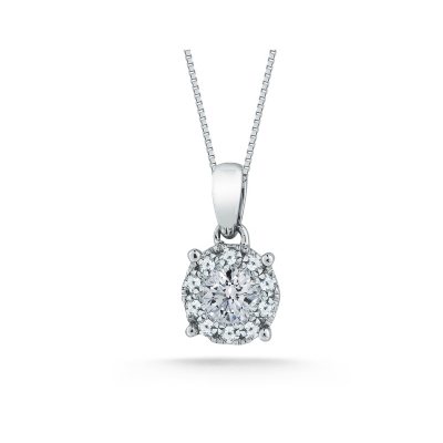.50 ct. t.w. Unity Diamond Solitaire Plus Pendant  (I, I1)