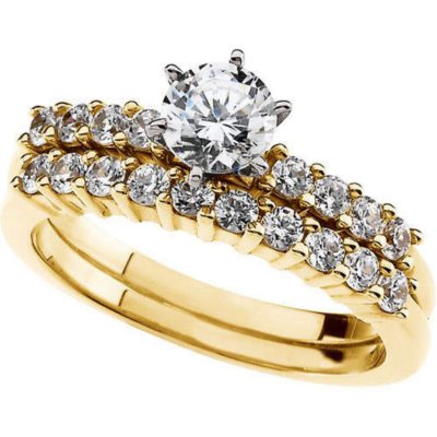 0.91 ct. t.w. Diamond Bridal Set  (I, I1)